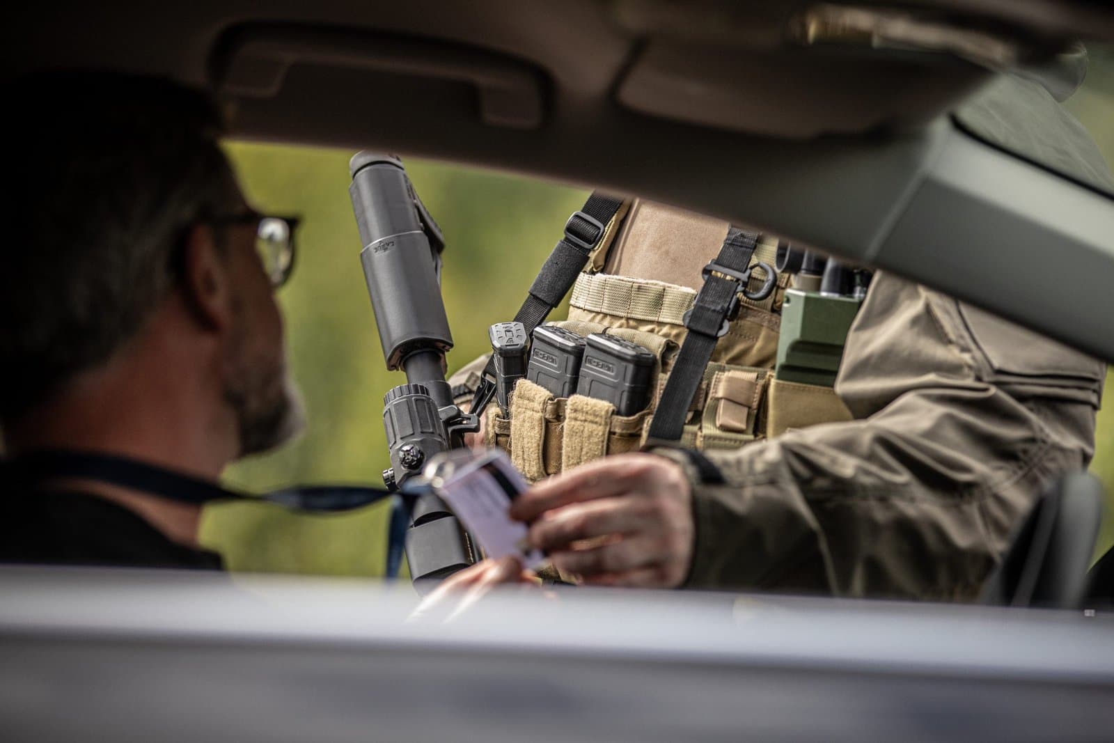 Checkpoint during a field exercise